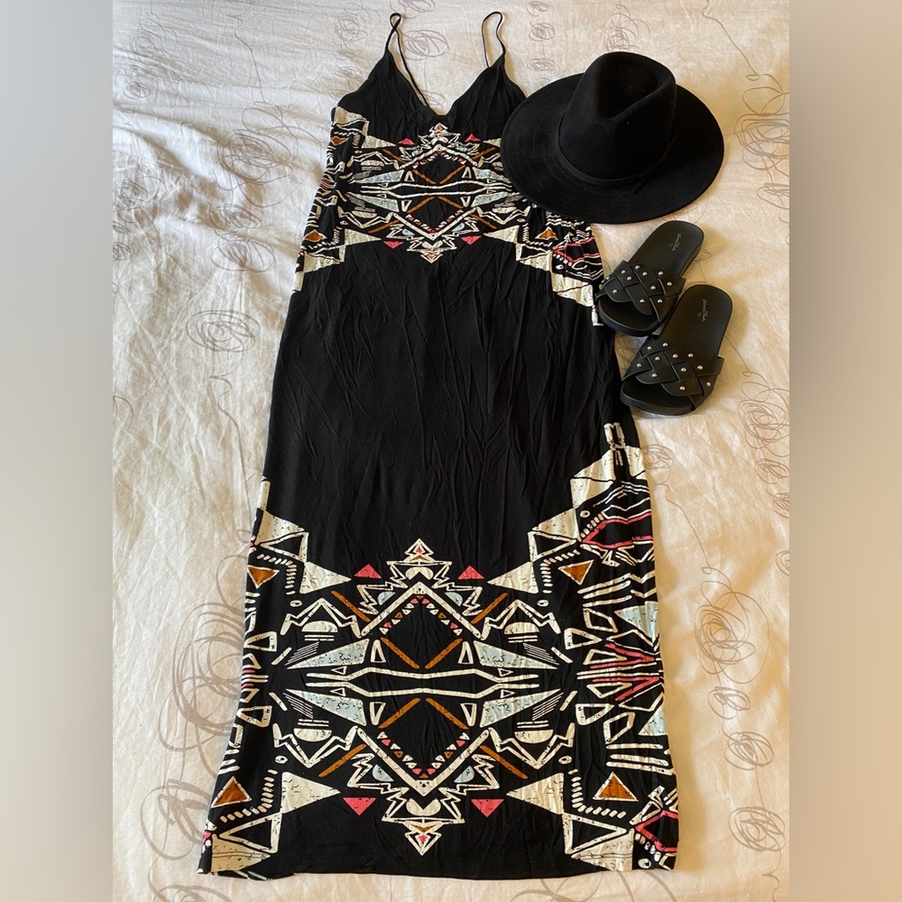 Urban Outfitters Silence + Noise Tribal Print Maxi Dress Size L